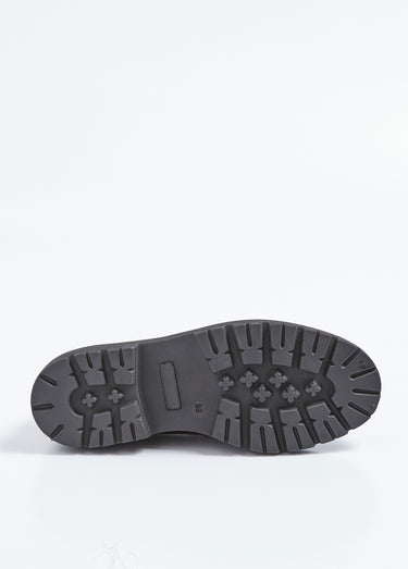 Mocassins cuir mors métal et semelle crantée Noir