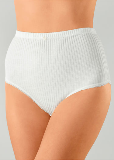 Culotte taille haute coton - lot de 4 Assortis Lot4