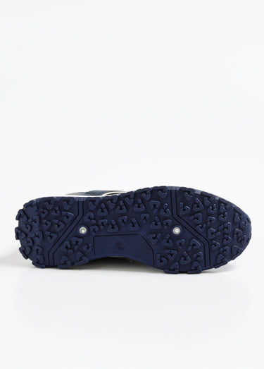 Baskets casual bimatière à lacets Marine