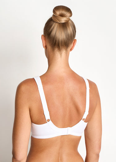 Soutien-gorge avec armatures brodé grand maintien Blanc