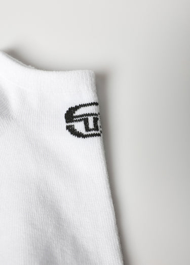 Lot de 3 Chaussettes basses avec logo Blanc