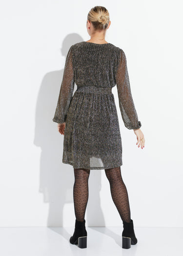 Robe courte pailletée taille haute Dore