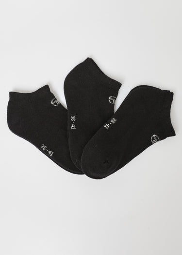 Lot de 3 Chaussettes avec semelle bouclette Noir