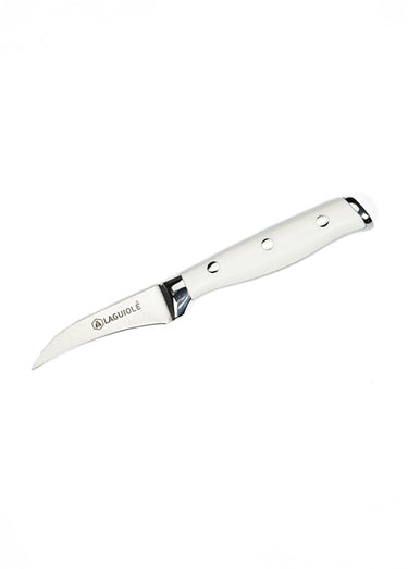 Couteau bec d'oiseau lame forgée, Elégance Blanc