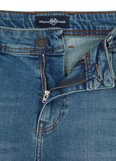 Jean 5 poches regular détails déchirés Bleu