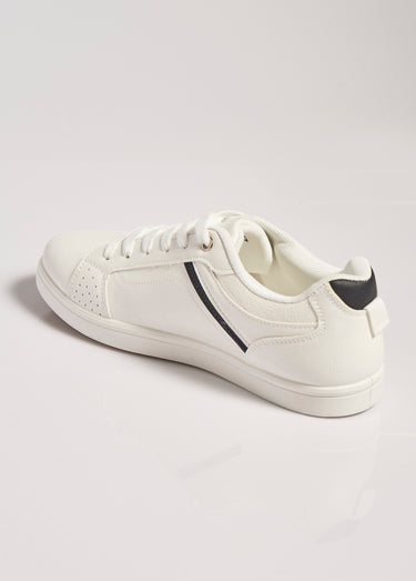 Baskets épurées sportswear chic Blanc