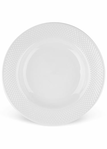 Service 18 pièces porcelaine, Serenity Blanc