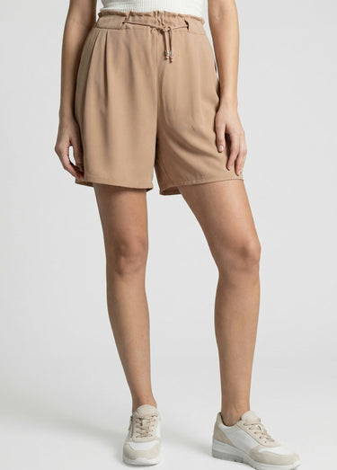 Short souple élastiqué, Essentiel Camel