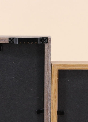 Cadre photo en bois pour 6 vues Naturel