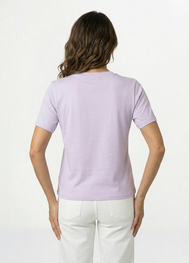 T-shirt manches courtes patch cœur Good Parme