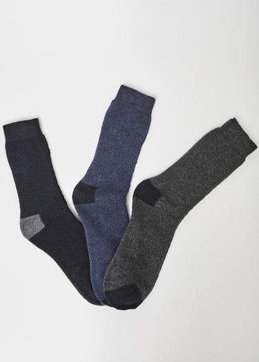 Chaussettes de travail, coloris unis Bleu