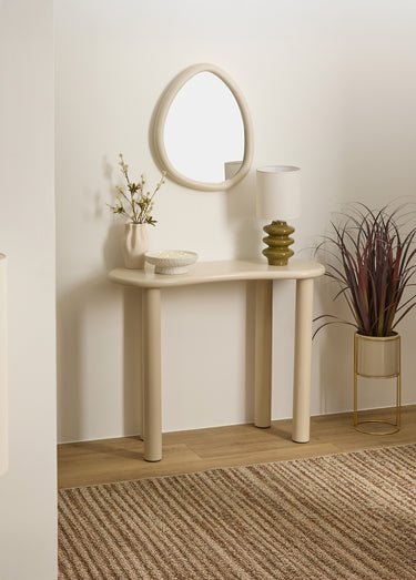 Console de forme organique, Olao Beige