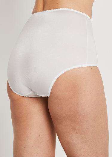 Culotte enveloppante dentelle Blanc