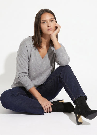 Jean mom en denim, spécial GRANDE TAILLE Bleu Brut