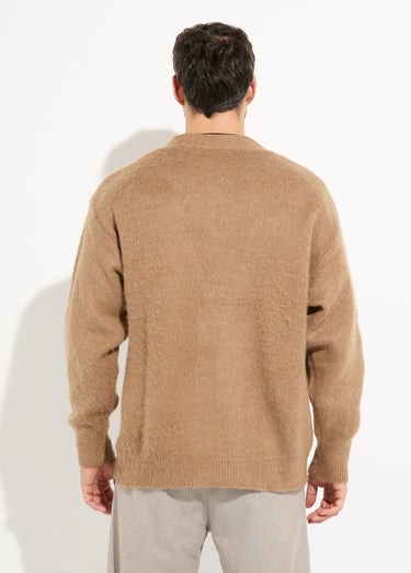 Gilet chaud en maille avec de la laine Camel