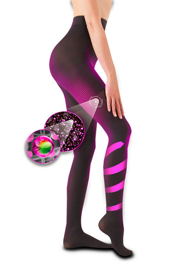 Collant thermo minceur tripe action Noir