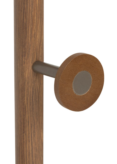 Porte manteaux en bois 6 patères Marron