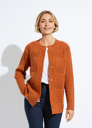 Gilet en maille reliefée avec laine Epice