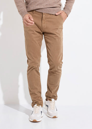 Pantalon chino chic poches italiennes Camel