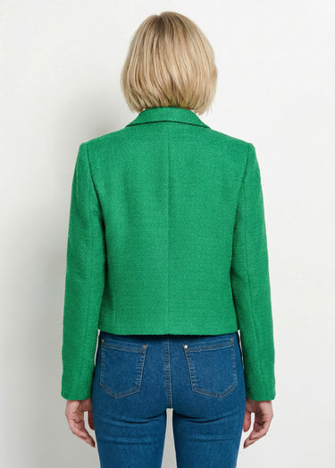 Veste courte esprit couture Vert