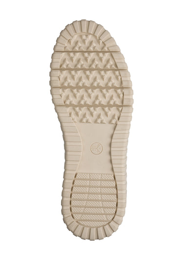 Baskets compensées bimatières à lacets Leopard
