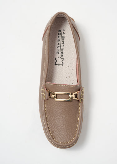 Mocassins détail métal semelle antidérapante Kaki