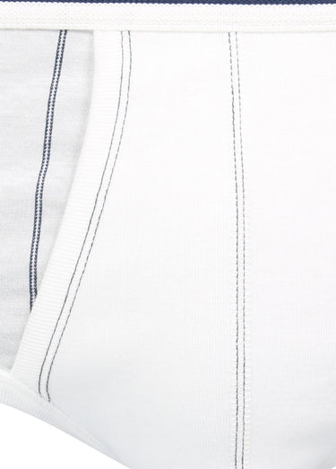 Slip jersey rayures homme Blanc