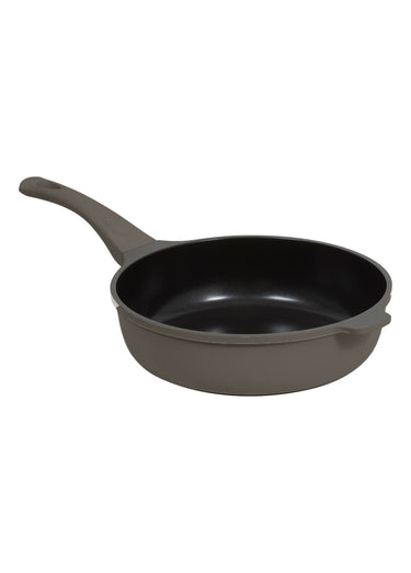 Sauteuse alu + panier vapeur + couvercle + cuillère Gris