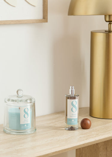 Spray parfumé Numia en verre Bleu