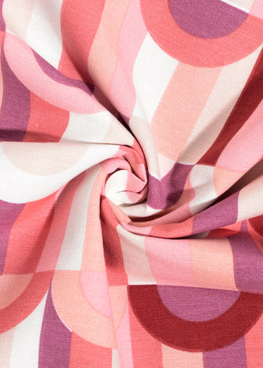 Coupon tissu déco, rainbow 2x1,4m Imprime/Rose