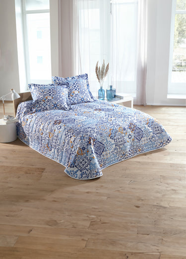 Couvre-lit microfibre matelassé imprimé Imprime