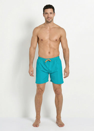 Short de bain avec motif réactif à l'eau Bleu Canard