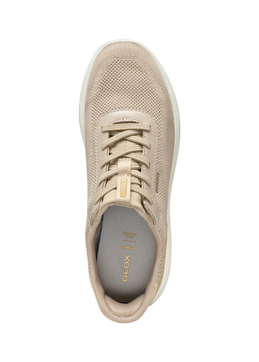 Baskets en mesh avec semelle compensée Taupe