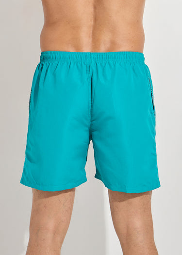 Short de bain avec motif réactif à l'eau Bleu Canard