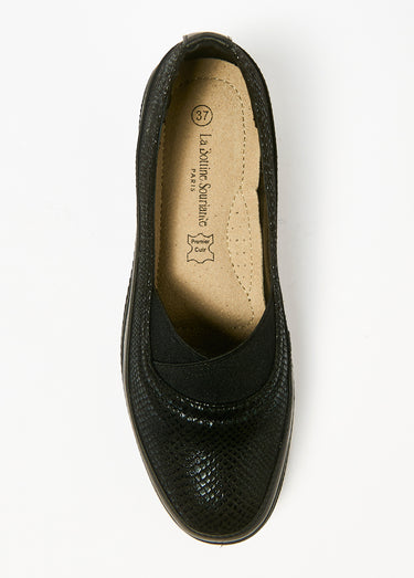Ballerines confort avec talon compensé Noir