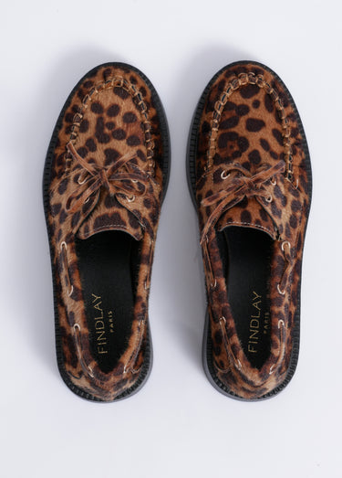 Mocassins tendance avec semelle épaisse Leopard