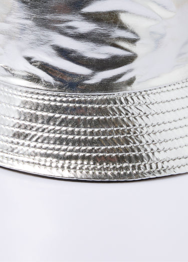 Bob en tissu métallisé Argent