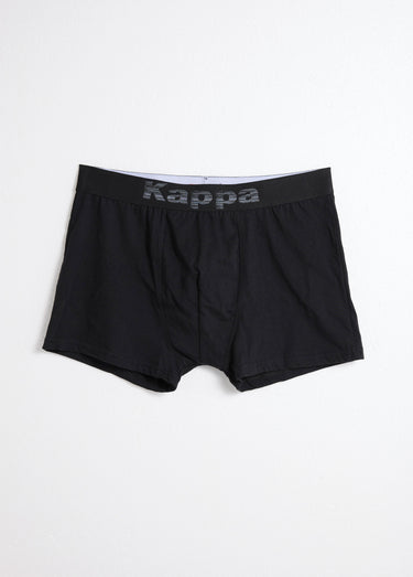 Boxer uni monochrome en pur coton Noir