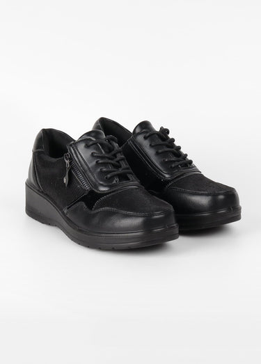 Derbies confort semelle compensée Noir