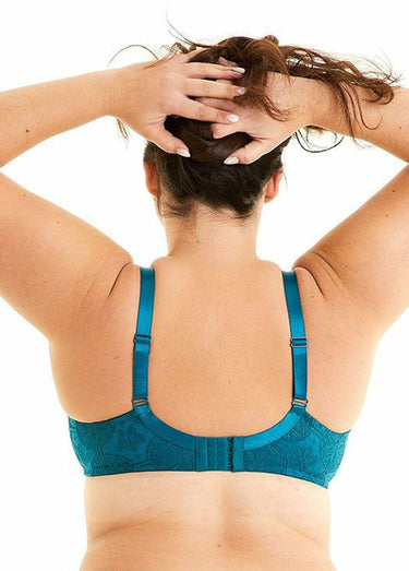Soutien-gorge grand maintien avec dentelle Bleu