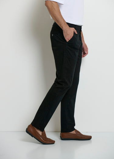 Pantalon chino, repassage superflu Noir