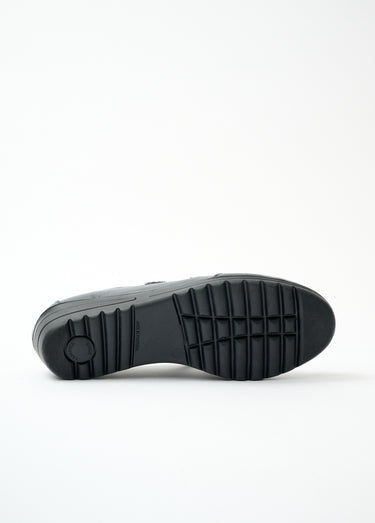 Derbies cuir largeur confort scratchés Marine