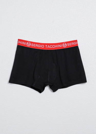 Boxer uni ceinture élastiquée flashy Noir/Rouge