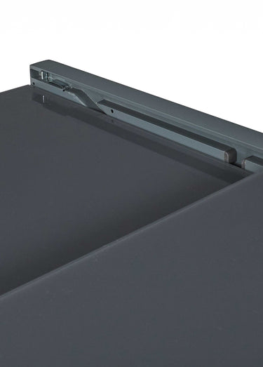 Table de jardin extensible verre, foncé Gris