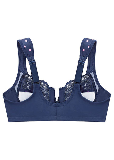 Soutien-gorge WonderWire ouverture devant Bleu Marine