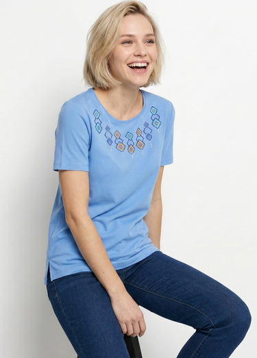 T-shirt long manches courtes Ciel
