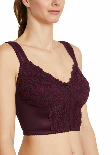 Bustier sans armatures zippé devant Prune