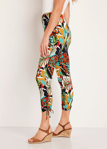 Legging court ceinture élastiqué Paprika/Vert