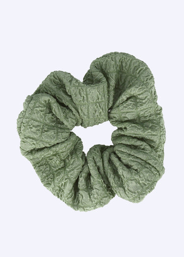 Chouchou pour cheveux, maille froissée Vert