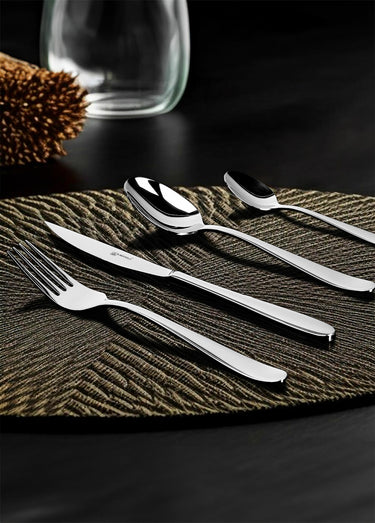 Ménagère 24 pièces en acier, Buddleia Argent